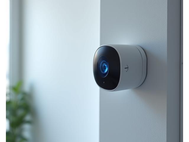High-definition smart security camera with an illuminated lens